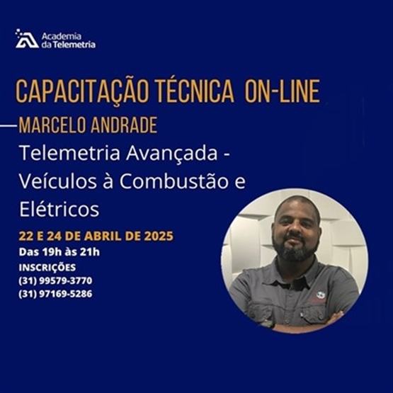 Curso On-line de Capacitação Técnica em Telemetria Avançada - Veículos à Combustão e Elétricos